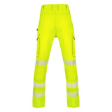 Saturn Yellow Envirowear Hi-Vis Trousers made from recyclable materials