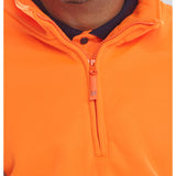 Railway Use Certified Hi-vis Jumper in Orange with Reflective Detailing