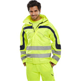 PU coated fabric on Eton Hi-Vis Breathable Jacket