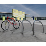 Practical Fin Cycle Stand for bicycle security with user-provided locks.