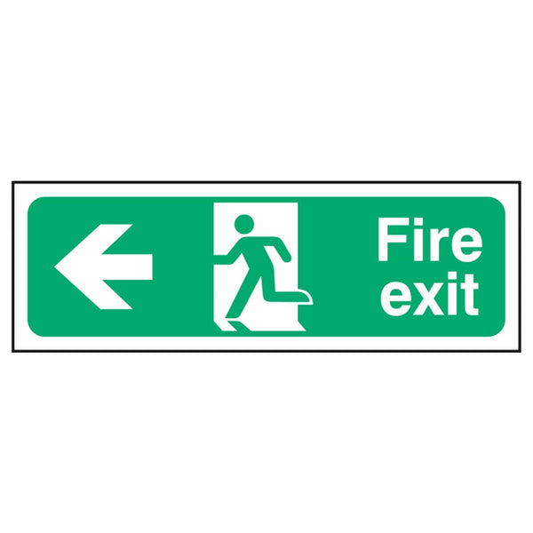 Safe Condition Fire Safety Signs - Fire Exit Left Arrow | SSUK