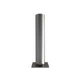 Fixed round post with slightly domed welded cap, ideal for public spaces