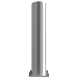 fixed-round-plain-stainless-steel-bollard-crash-impact-high-anti-ram-vehicle-safety-perimeter-security-galvanised-steel-tested-heavy-duty-outdoor-street-furniture-pedestrian-modern-urban-public-space-carpark-building-protection-commercial-industrial