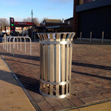 Lockable Flared Top Bin, perfect for high-traffic areas