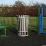 Flared Top Litter Bin with secure bolted base