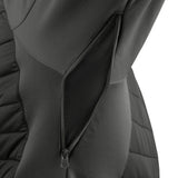 Flex Padded Jacket - Black/Grey with Soft Touch Zip Pullers for Easy Use.