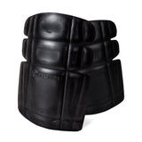 Durable Foldable Trouser Knee Pads - Black, moulds around knee, trimmable size, suitable for all knee pad work trousers.