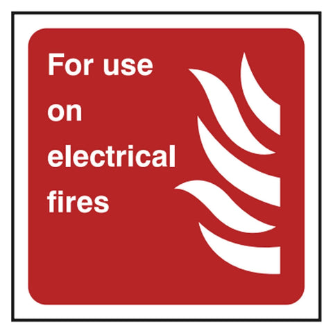 for-use-on-elecrical-fires-safety-equipment-signs-emergency-exit-fire-extinguisher-signage-evacuation-escape-hazard-identify-locate-instruct-alarm-prevention-assembly-regulations-compliance-gear-self-adhesive-rigid-PVC-foam-high-impact-polystyrene-photoluminescent-polycarbonate