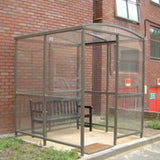 Formby Waiting Shelter with Clear PETG Roof 1m - 6m