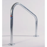 Frankton tubular cycle stand securing two bikes with durable design.