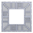 galvanised steel tree grille with a square open