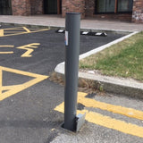 rsp-removable-security-post-retractable-lockable-round-parking-post-galvanised-steel-stainless-steel-retractapost-autopa-bollard-security-bollards-traffic-management-removable-industrial-car-park-heavy-duty-urban-parking-lot-weather-resistant-durable-outdoor