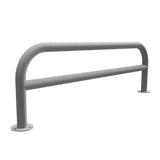 Galvanised hoop barrier ideal for motorcycle parks and showrooms