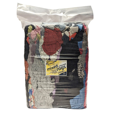Explore the utility of mixed-colored cotton rags, perfect for cleaning and polishing in industries like general contracting and automotive valeting. These medium-weight rags efficiently absorb liquids, offering a budget-friendly solution for heavy-duty cleaning in garages and industrial settings.