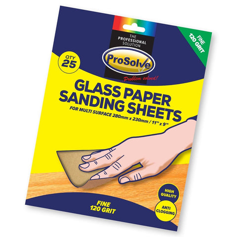 Premium quality glass sanding sheet designed for home and industrial use, ideal for wood, plastics, and various grits. Developed to resist clogging, perfect for heavy deposit removal, finishing, and polishing. 