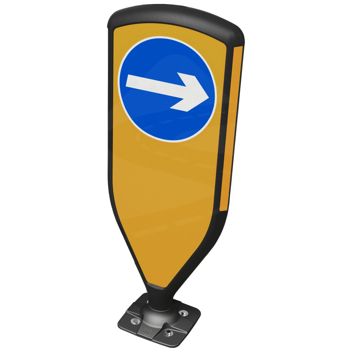 Retroreflective Reboundable Self-Righting Bollard