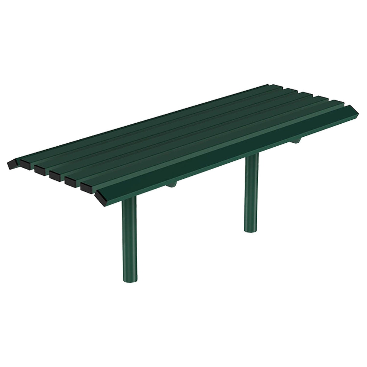 Carlton Steel Outdoor Backless Bench