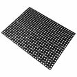 Black perforated mat 