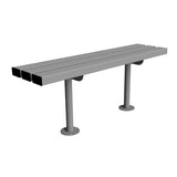 Steel Gretton Bench 300 in robust finish for public spaces.