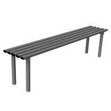 Haddon Bench 300 in galvanised steel for schools and parks