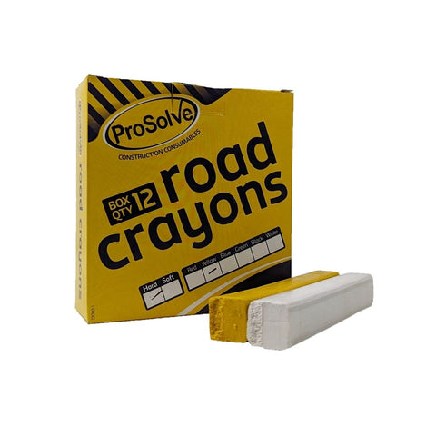 Highly Durable Non-Toxic Hard Road Marking Crayons: Ideal for Asphalt, Concrete, Pavements, and More. Waterproof Exterior Application. Available in Yellow, Blue, and White. Get Your Hard Road Crayons Today!