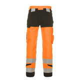 Durable Hertford Hi-vis Trousers - Orange/Black with Knee and Rear Pockets