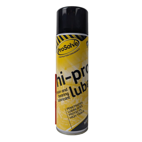 Hi-Pro Lube, a specially formulated high-performance chain lubricant, enhances chain performance, prevents lubricant throw-off at speed, and significantly prolongs chain and sprocket life. Its professional formula protects against corrosion, ensuring optimal performance and longevity for chains and bearings.
