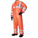 Hi-visibility Orange Disposable Coverall, Type 5-B/6-B protection