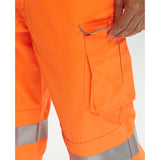 High Visibility Railspec Worker Trousers - Orange | Durable 80-20 Polyester Cotton, Triple Sewn Seams