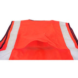 Executive Vest - Red, Retro-reflective Tape, EN ISO 20471 Class 2