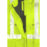 Seam sealed GORE-SEAM® Tape on Hi-Vis Foul Weather Jacket