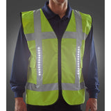 Rechargeable LED Vest - Saturn Yellow, Dynema Thread, Long Battery Life