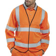Orange Long Sleeve Jerkin