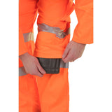 Hi-vis Railspec Coverall - Orange | 270gsm | Polyester Cotton | Teflon Treatment | Double Sewn Seams | Cargo & Knee Pad Pockets | 3M Reflective Tape