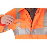 Hi-vis Railspec Coverall - Orange | 270gsm | Polyester Cotton | Teflon Treatment | Double Sewn Seams | Cargo & Knee Pad Pockets 