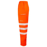 Storm flap pockets on hi-vis overtrouser