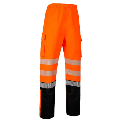 Front view of two-tone rail overtrouser
