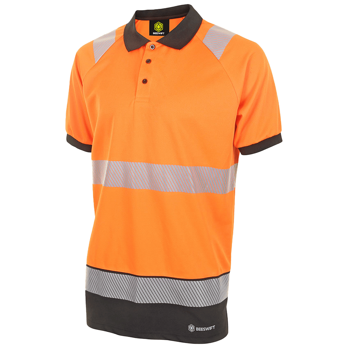 Two Tone Short Sleeve Polo Shirt