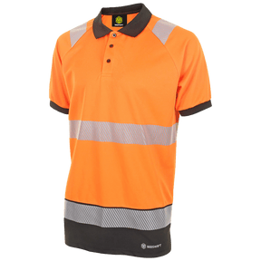 Two Tone Short Sleeve Polo Shirt