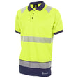 Two Tone Short Sleeve Polo Shirt 