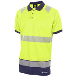 Two Tone Short Sleeve Polo Shirt 