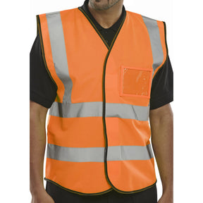 Orange Vest with ID Pocket 