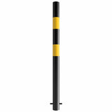 High Visibility Black & Yellow Crash Protection Bollard - 1000mm Above Ground