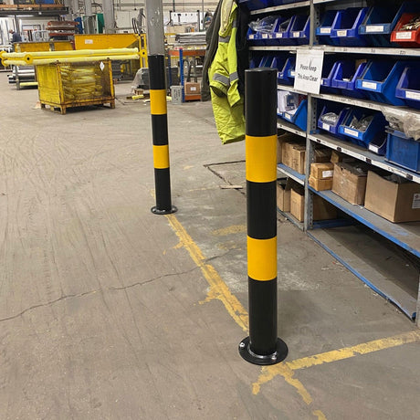  Black & Yellow Crash Protection Bollard