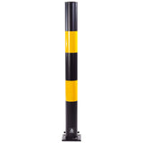 High Visibility Black & Yellow Crash Protection Bollard - 1000mm Above Ground