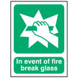 in-event-of-fire-break-glass-fire-extinguisher-signage-evacuation-escape-hazard-identify-locate-instruct-alarm-prevention-assembly-regulations-compliance-gear-self-adhesive-rigid-PVC-foam-high-impact-polystyrene-photoluminescent-polycarbonate