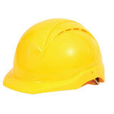 Stay protected in demanding environments with our EN 397:2012+A1:2012 compliant industrial safety hard hat. Featuring a 6-point cradle harness, high-density polyethylene shell, and electrical insulation up to 1000Vac. 