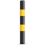 High Visibility Black & Yellow Crash Protection Bollard - 1000mm Above Ground