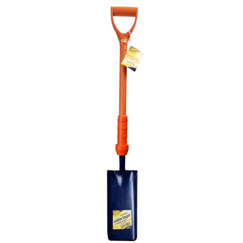 Insulated Cable Laying Shovel Treaded - BS8020 Compliant - Electrical Hazard Protection - Durable Construction