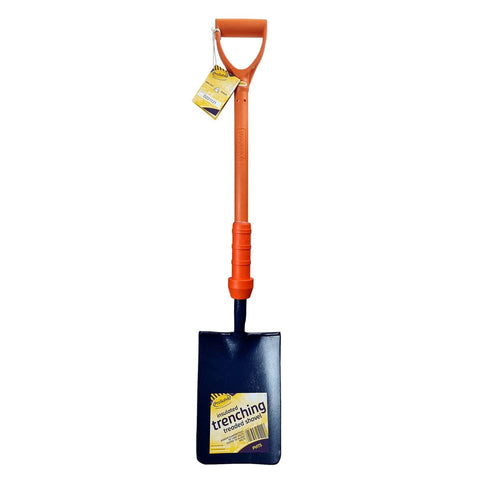Insulated Trenching Shovel Treaded - BS8020 - Electrical Hazard Protection - Safety Shovel for Trenching Tasks